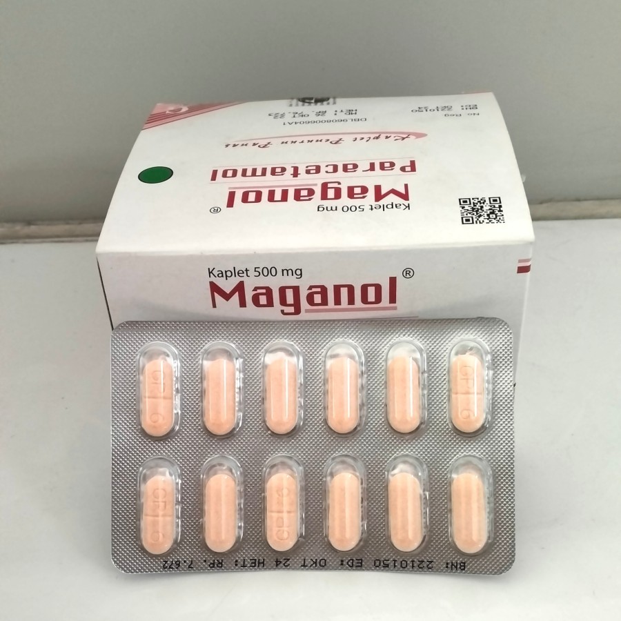 MAGANOL (PARACETAMOL) 500MG STRIP | Pereda Sakit kepala demam