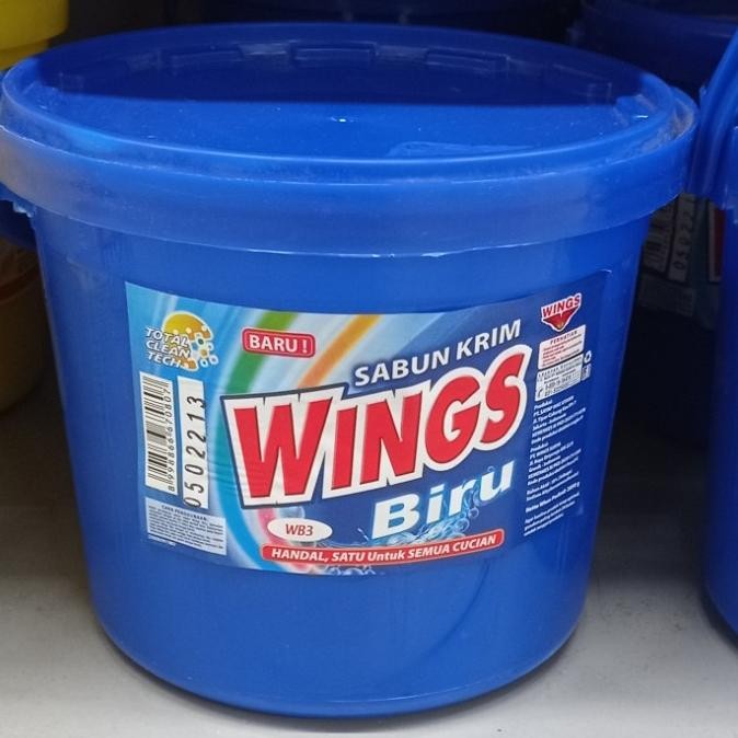 

~^~^~^] sabun cream wings biru pot 2850gr