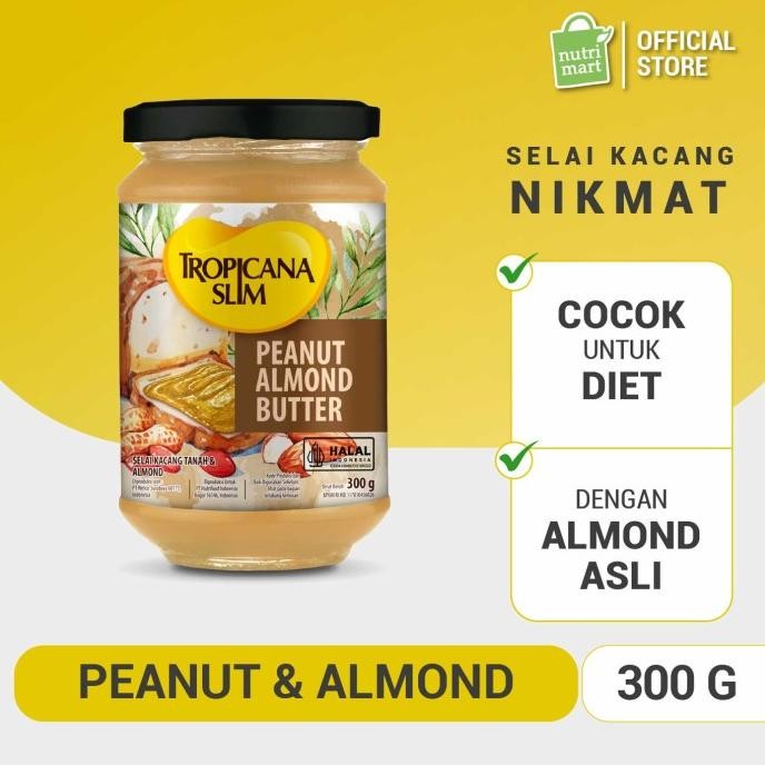 

Peanut Almond Butter Spread 300gr Selai Tanpa Gula