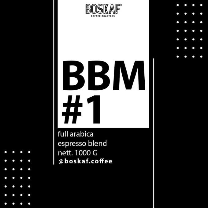 

ESPRESSO BLEND BBM#1 100% ARABICA - BOSKAF COFFEE ROASTERS ORIGINAL DAN TERPERCAYA