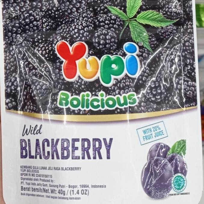 

Buruan beli] yupi bolicious blackberry 40g