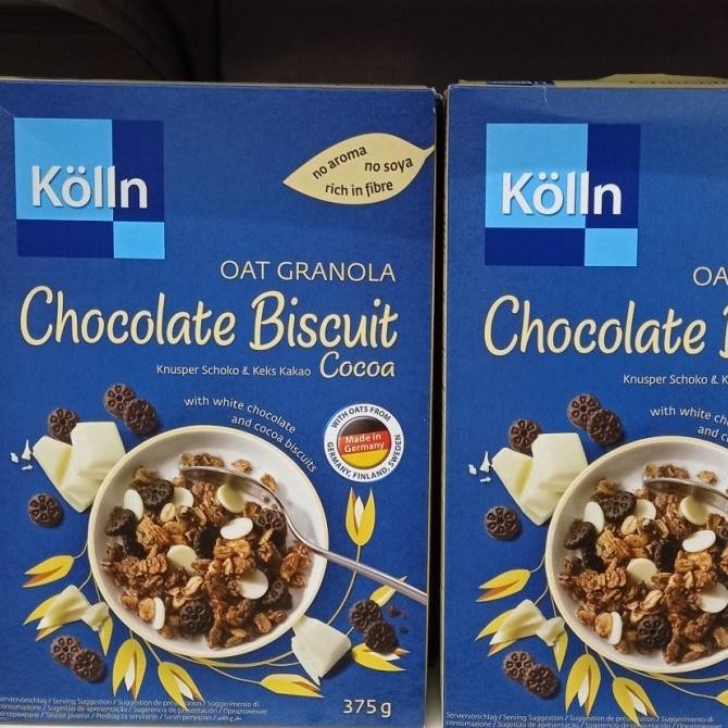 

```````] kolln oat granola chocolate biscuit cocoa 375gr