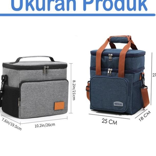 Cooler Bag Tempat Bekal Lunch Box Bag Tas Dingin Tas Es Krim