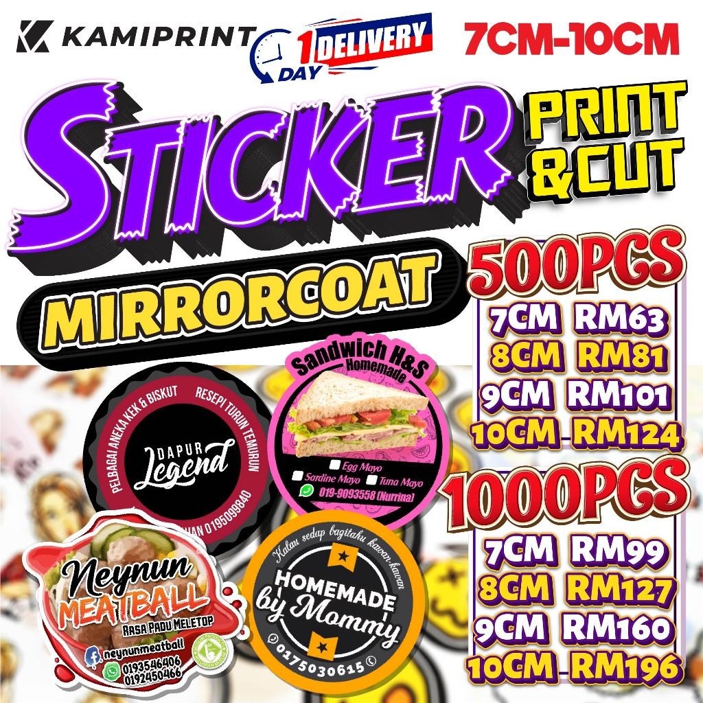 

500PCS & 1000PCS STIKER @ LABEL PRODUK [ 7CM/8CM/9CM/10CM ] MIRRORKOTE @ MIRROCOAT STIKER |milw4RlU|