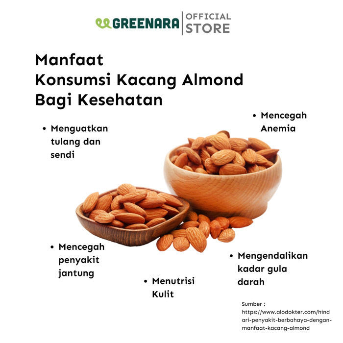 

Kacang Almond Panggang 1Kg / Roasted Almond New