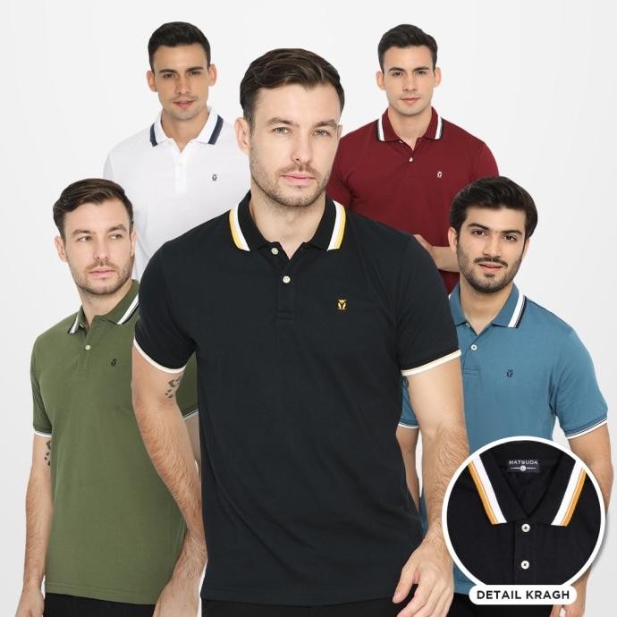 MATSUDA KAOS POLO SHIRT PRIA KERAH AIOI