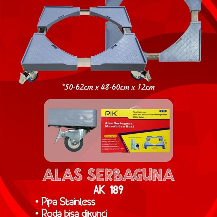 Termurah Roda Kulkas Stainless Alas Kulkas Alas Mesin Cuci Serba Guna Pik