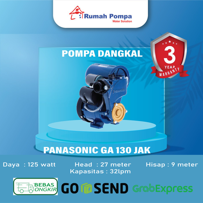 Promo Mesin Pompa Air Panasonic Ga 130 Jak
