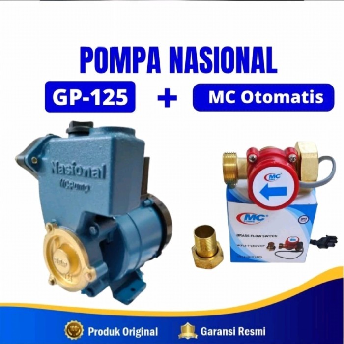 Termurah Pompa Air Nasional Pendorong 125Watt Boster Pump