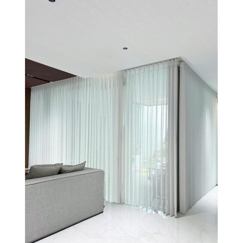 VITRASE GORDEN PUTIH MOTIF GOLD BLINK ELEGAN CUSTOM UKURAN STANDAR TINGGI UKURAN 250 CM 3110T