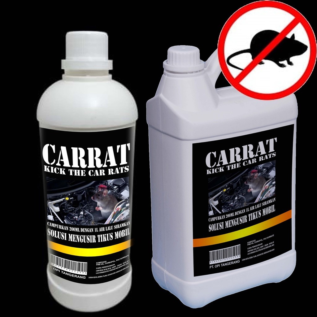 CAR-RAT Cairan pengusir tikus mobil 1 liter dan 5 Liter 5D345