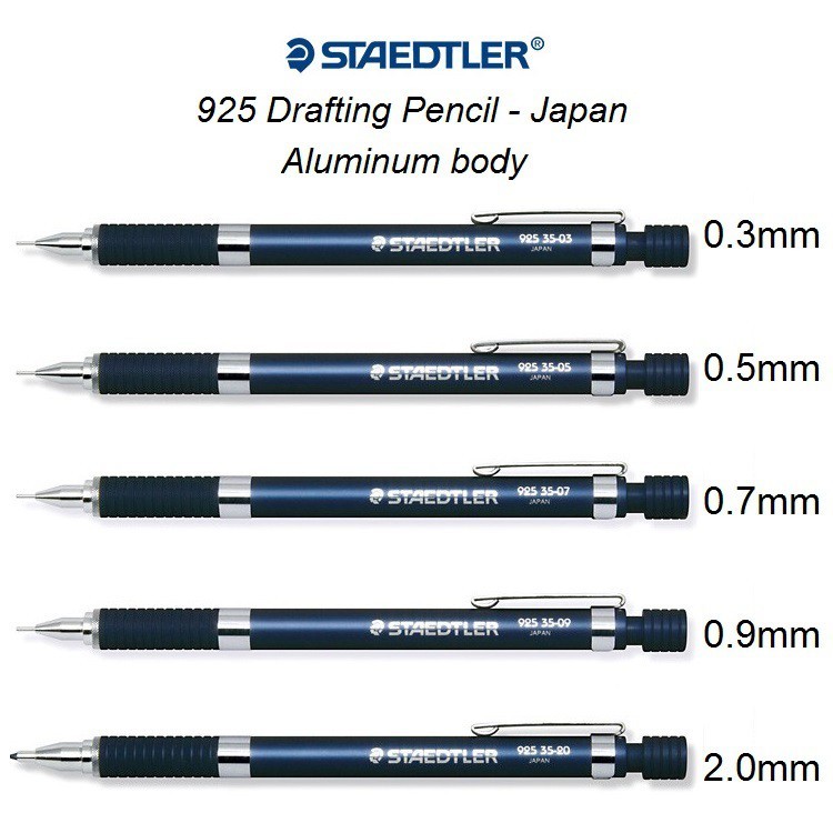 

Pensil Mekanik Staedtler 925-35 Badan Logam (0,3, 0,5, 0,7, 0,9, 2,0) |zdlgHIda|