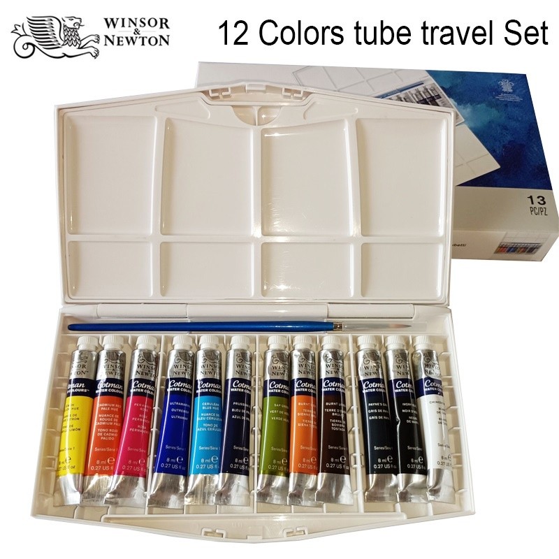 

Winsor & Newton 12 Warna Cat Air Pigmen Cat Warna Air Tabung Set Perjalanan 8Ml/Tabung |5AA8ADC4|