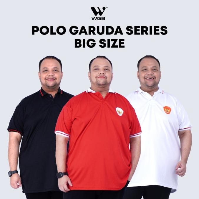 WGB KAOS POLO QUICK DRY GARUDA PRIA BIG SIZE UKURAN JUMBO XXL XXXL