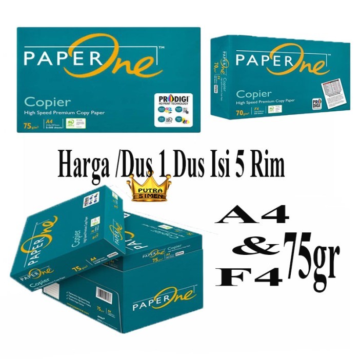 

SIAP KIRIM KERTAS HVS PAPERONE 75GRAM /DUS