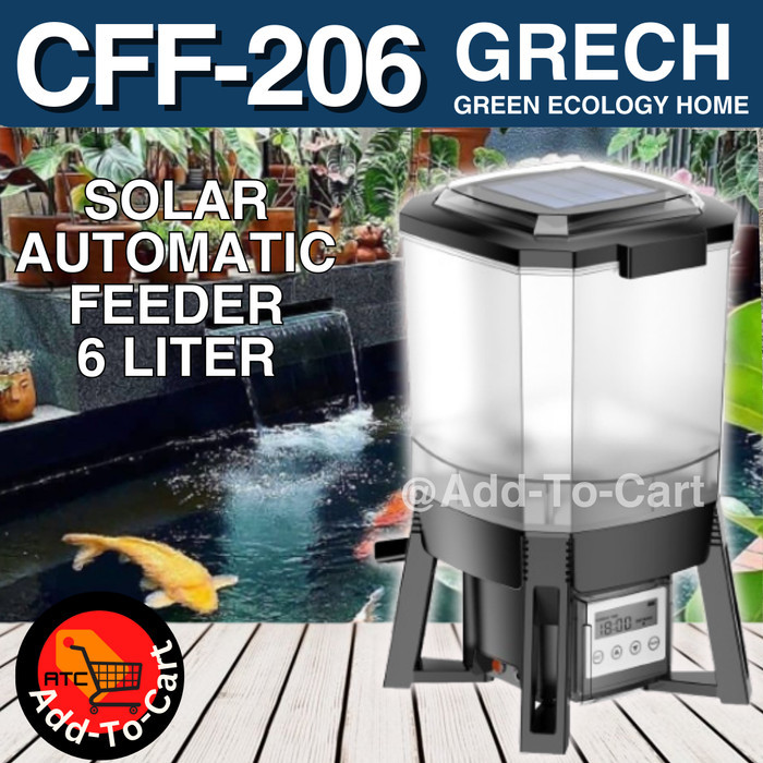 SUNSUN GRECH CFF 206 6L AUTOFEEDER SOLAR POWER TECHNOLOGY