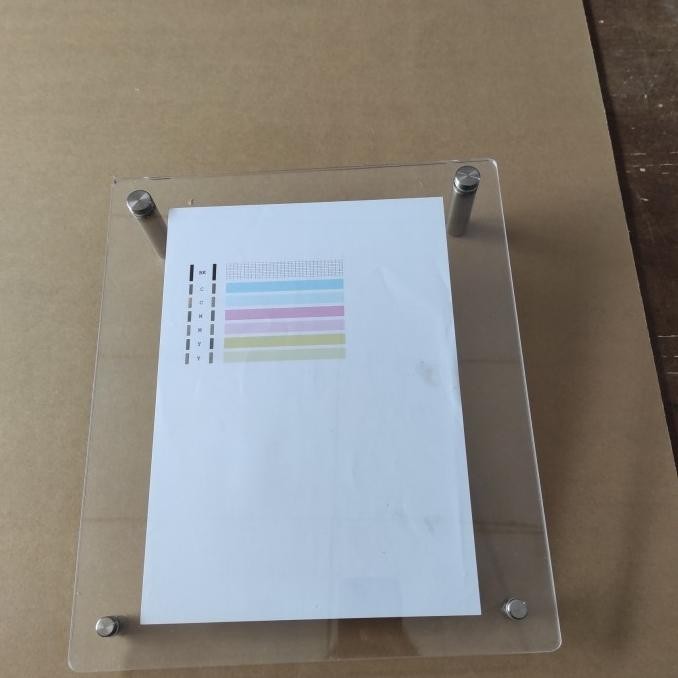 

TERLARIS - Akrilik Display Double Jepit Menu harga ukuran A4