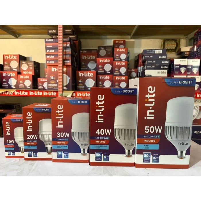 LAMPU LED IN LITE CAPSULE BOHLAM KAPSUL INLITE 40W 40 W 40WATT INBC002