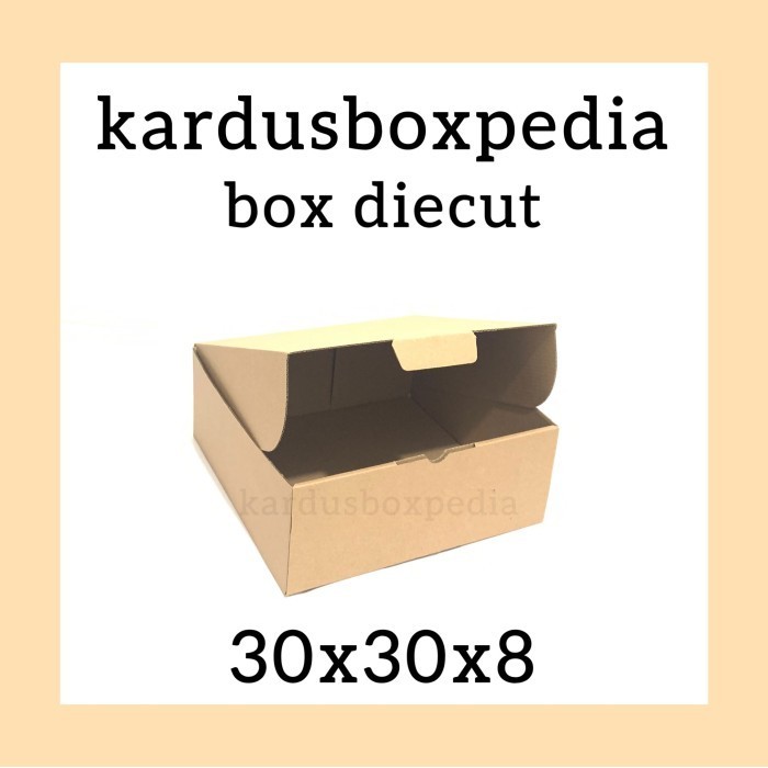 

kardus packing packaging box pizza/diecut 30x30x8 = 130 PCS