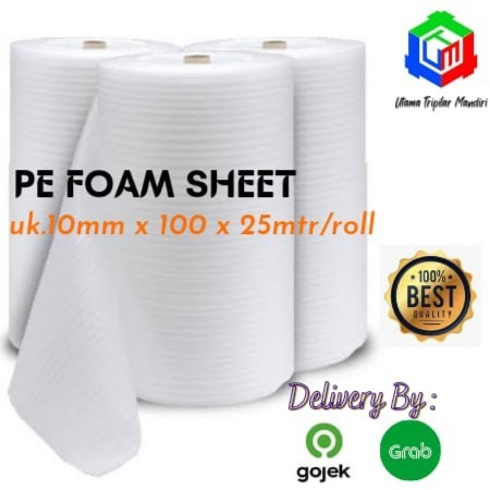 

PE Foam Sheet 10mm x 100cm x 25mtr/Roll