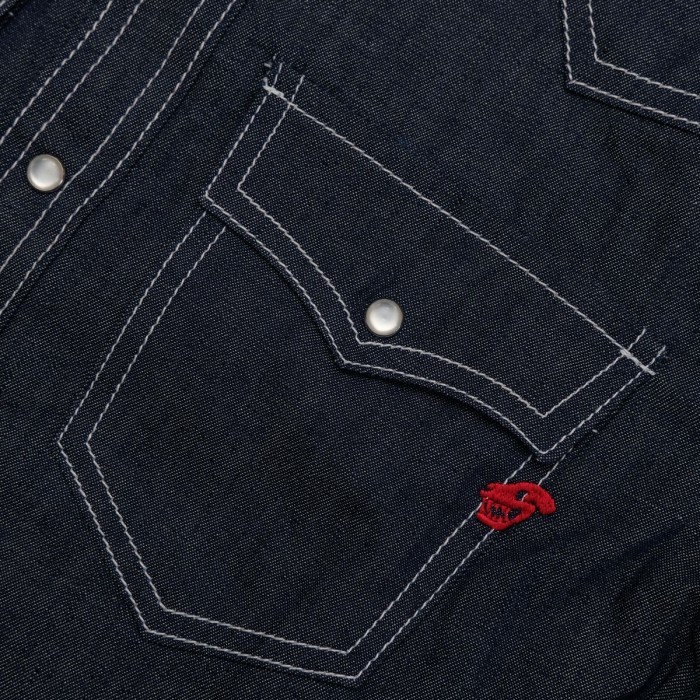 Carnivores Soul - Horsemen Western Shirt - Indigo Denim Terbaik