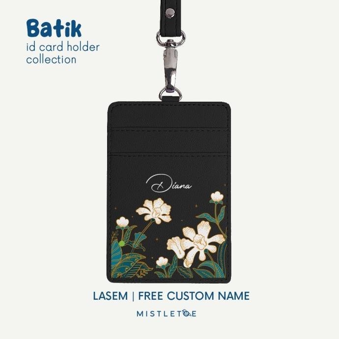 

BEBAS ONGKIR - Batik Custom ID Card Holder - Lanyard - Name Tag
