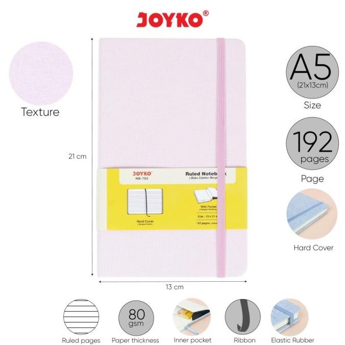 

Sale Joyko Ruled Notebook Hardcover A5 Nb-709