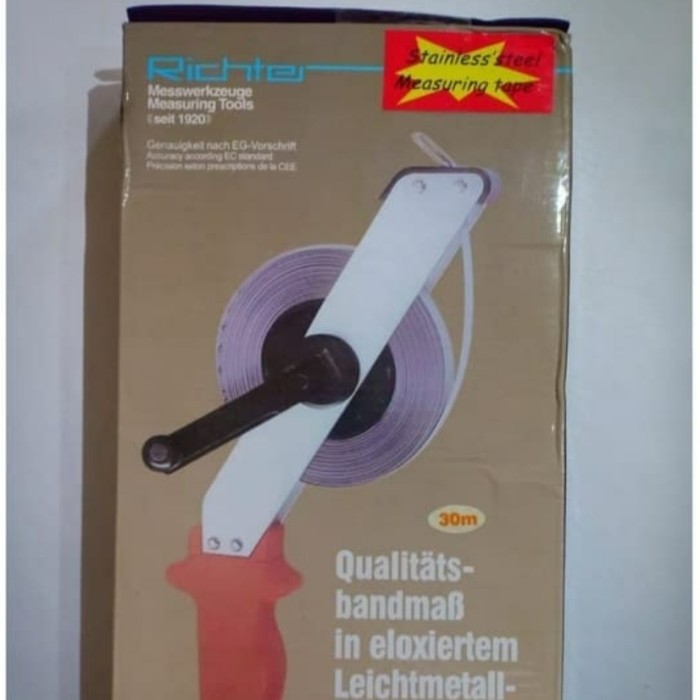 

Sounding tape Stainless steel Richter 10m 15m 20m 30 alat ukur minyak dan air kapal