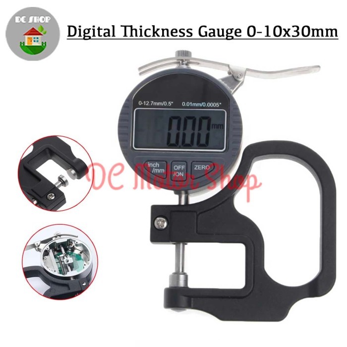 

Thickness Gauge Digital/Alat Ukur Ketebalan Logam Plastik Kertas Kawat
