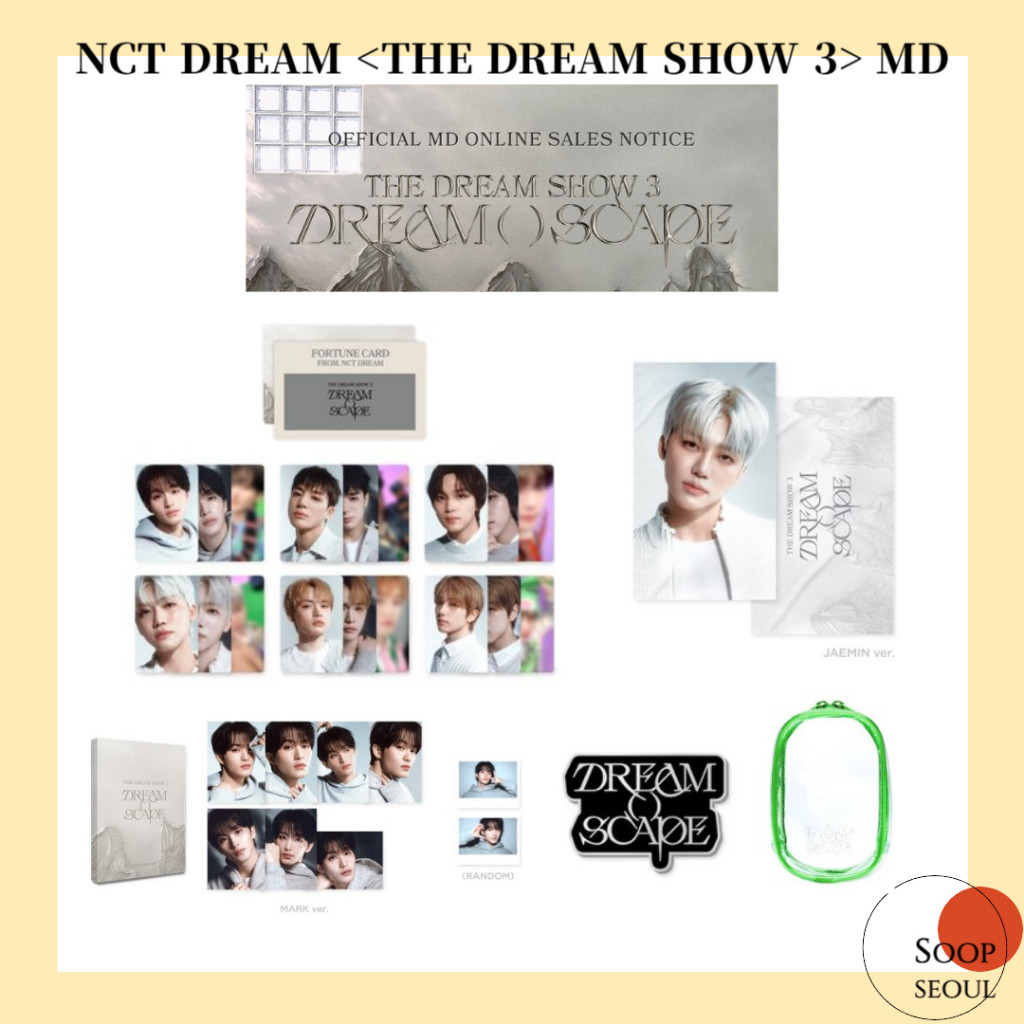 

NCT DREAM <THE DREAM SHOW 3> DREAM ()SCAPE MD (2) / kartu foto gores keberuntungan lencana perlengkapan konser kartu pos |LTulaeoa|