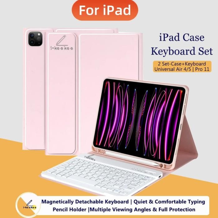 Pink Ipad Keyboard Case Ipad Air 5/Air 4-10.9,Case Ipad Pro 11 Inch