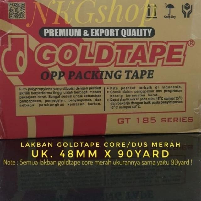 

Lakban Goldtape/Opp Goldtape Dus Merah 2" 48Mmx90Y (N 1Dus = 72Roll)