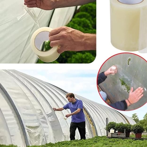 

10Cm X 40 Mtr Lakban Plastik Uv Greenhouse Repair Tape