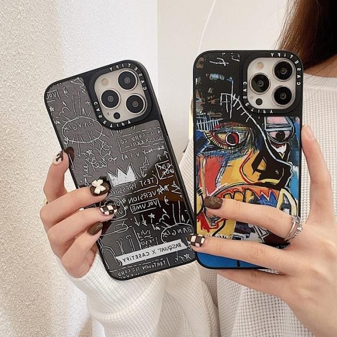 IPHONE 11 12 13 PRO MAX HYBRID CASE BASQUIAT X CASETIFY