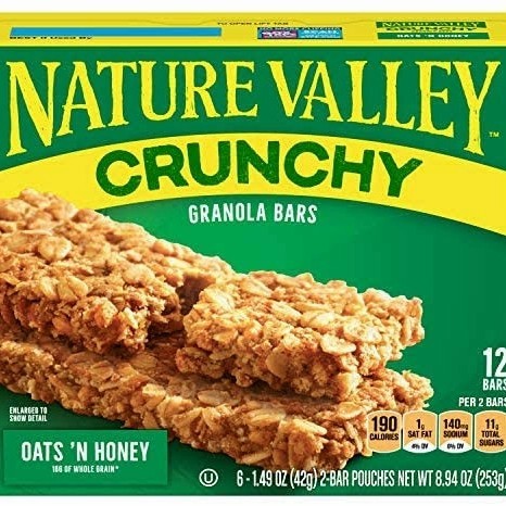 

nature valley granola oats and honey isi 12 bars