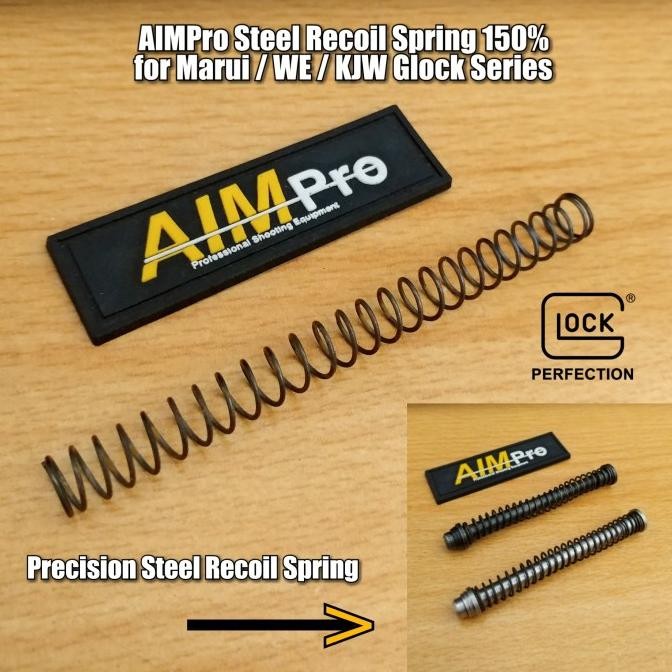 Steel Recoil Spring 150% Original Aimpro For Marui / Tm G17 / 18C / 34 Original Dan Terpercaya