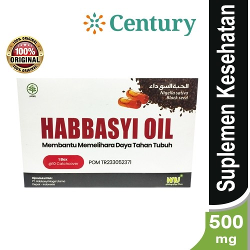 

HABBASYI OIL 500MG 1 STRIP 10 CAPS / MULTIVITAMIN / DAYA TAHAN TUBUH