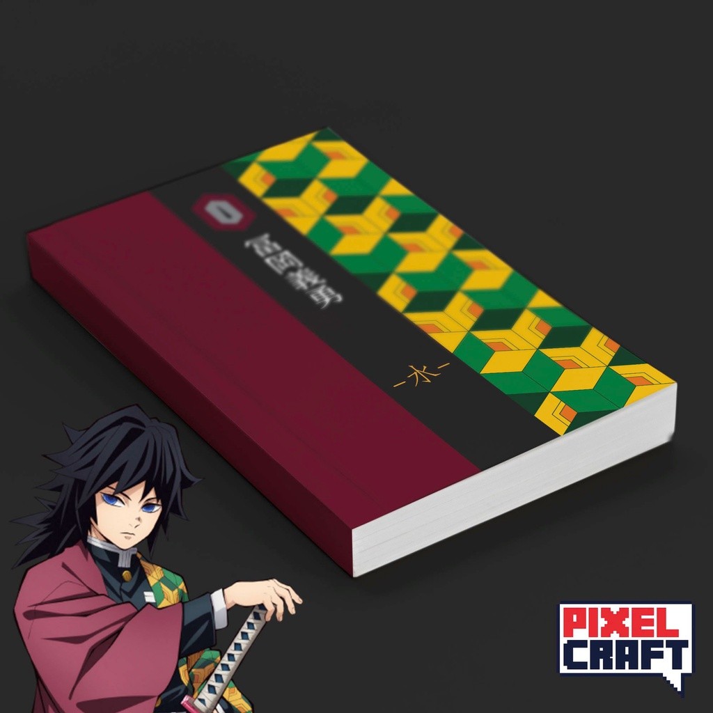 

Pocket Note Anime KIMETSU NO YAIBA Softcover A6 Motif Giyu Tomioka