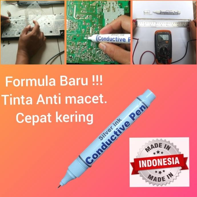

Silver Conductive Pen / Iron pen ,Penyambung Jalur PCB