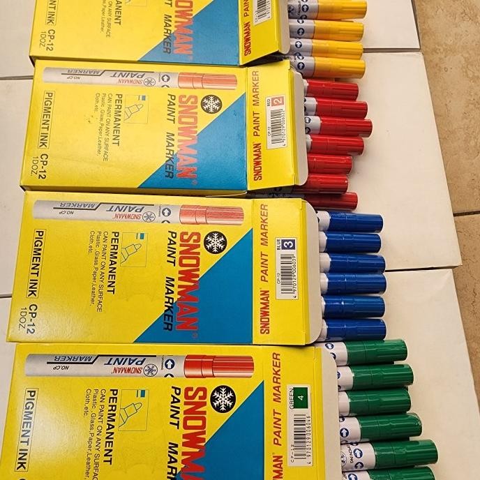 

snowman white marker permanen