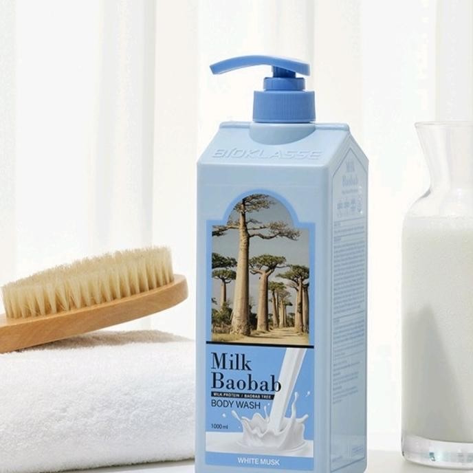 Milk Baobab Perfume Body Wash 1000ml Sabun Mandi Korea