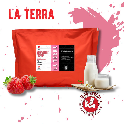 

La Terra Powder Strawberry Cream 1000gr l Bubuk Minuman