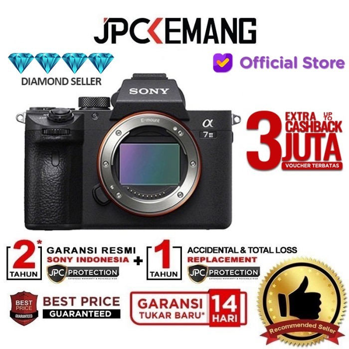 Sony Alpha A7 III / A7 Mark III / A7III Body GARANSI RESMI