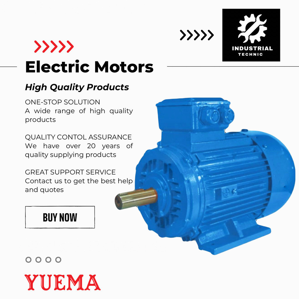 ELECTRIC MOTOR YUEMA YU 4P 11KW 15HP 3PHASE 380V B3/ DINAMO/ MESIN PENGGERAK DINAMO/ ELEKTRIK DINAMO