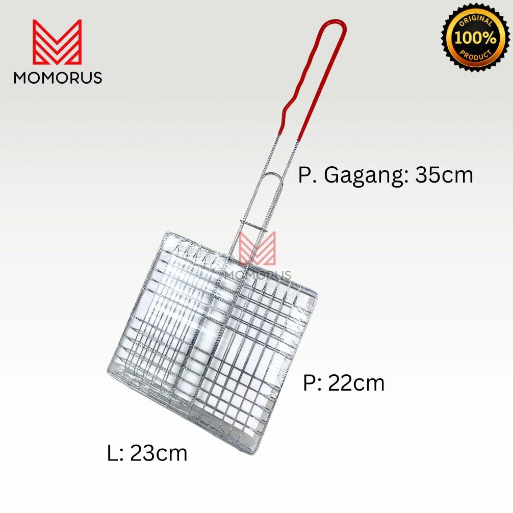 Best Super Pemanggang Ikan Ayam Daging Bbq Stainless Anti Karat Tebal Yoshikawa Minowa Panggangan Je