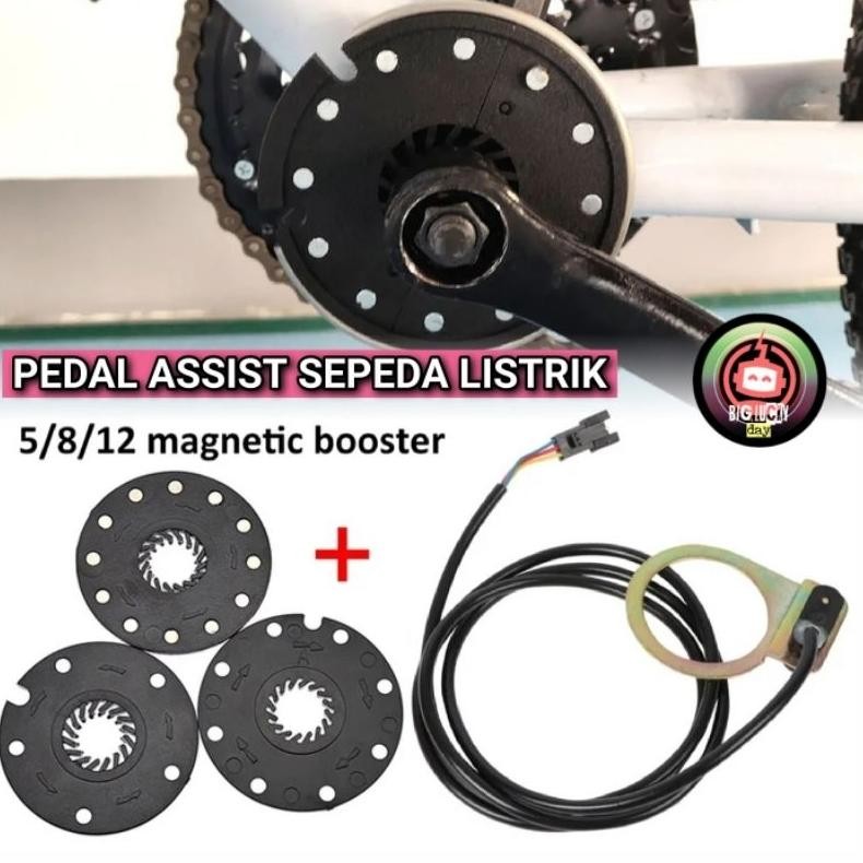 Murah Meriah Pedal Assist Sepeda Listrik 5 / 8 / 12 Magnet Sensor Pas Elektrik Bike Universal Piring