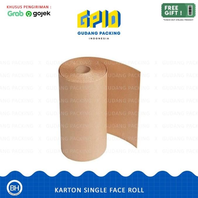 

(GOSEND/GRAB) Karton Lembar / Single Face Tinggi (25-160 cm) x 40 m