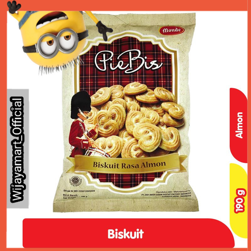 

Monde Piebis Biskuit Almond 190 g