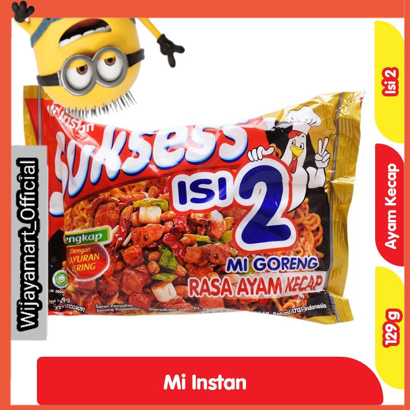 

Sukses's Isi 2 Mi Instan Goreng Ayam Kecap 129 g