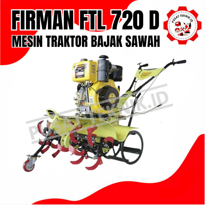 FIRMAN FTL720D/MESIN TRAKTOR BAJAK MINI CULTIVATOR FIRMAN FTL 720 D